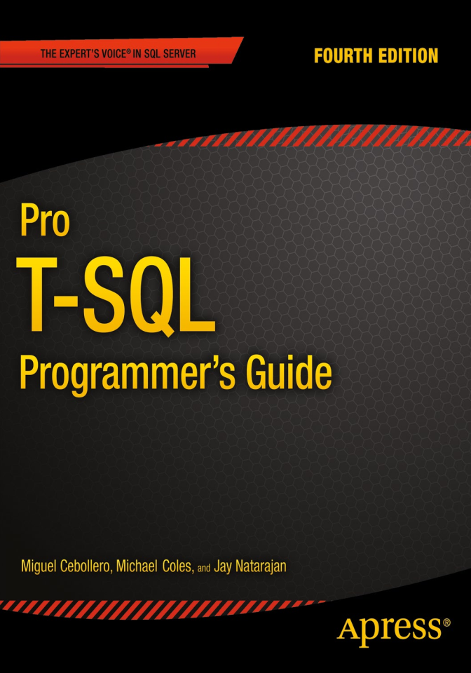 pro t-sql programmer's guide